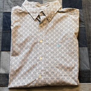 Men’s Ariat Print Cotton Button Down Shirt